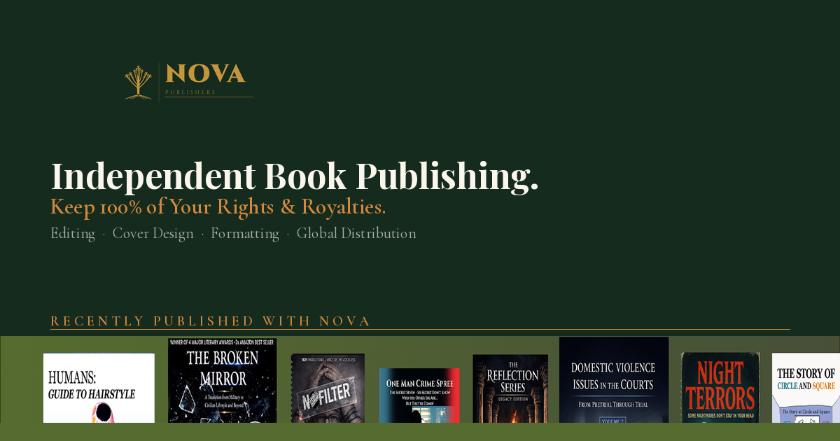 The Nova Publishers | Independent Book Publishing — Keep 100% Rights