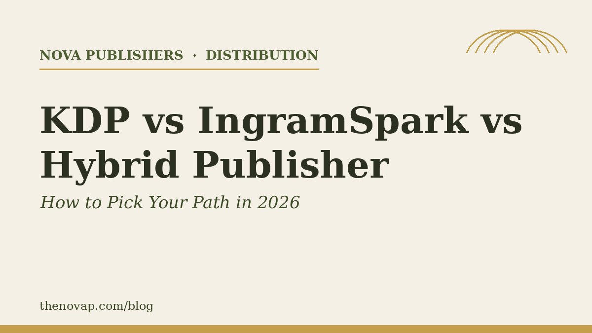 KDP vs IngramSpark vs Hybrid Publisher: How to Pick Your Path in 2026