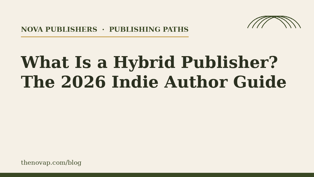 What Is a Hybrid Publisher? The 2026 Indie Author Guide