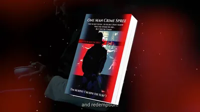 The One Man Crime Spree book cover on a dark red background
